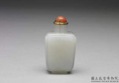 图片[2]-Bluish-white jade rectangular snuff bottle, Qing dynasty (1644-1911)-China Archive